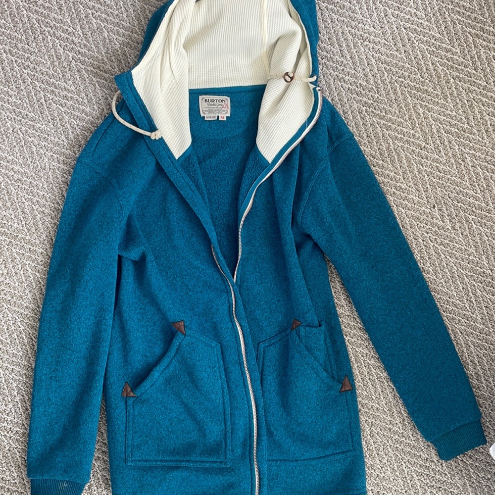 Teal Burton hoodie. Like new!